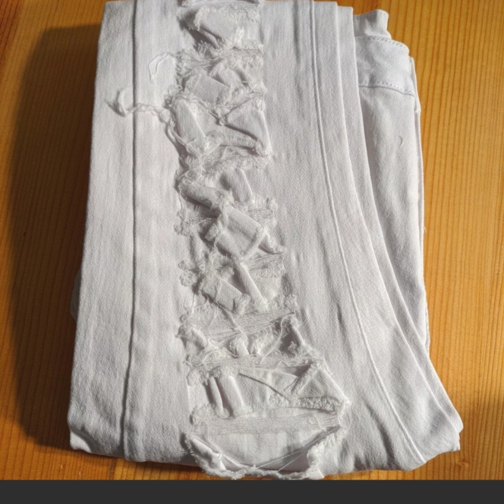 Women's High-Waisted Cotton Ripped Skinny Jeans 28x38 (NWT)